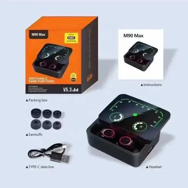 New M90 Max Wireless Earbuds