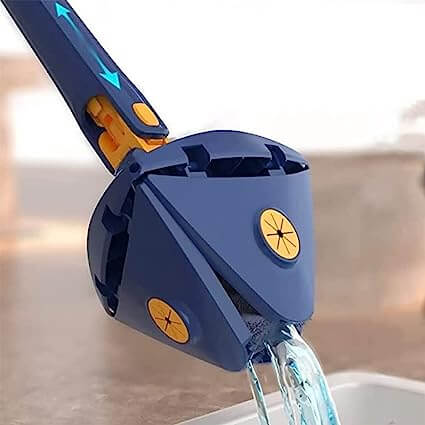 Triangle Mop 360 - Twist Squeeze Wringing - Toilet Bathroom Floor Household Cleaning Ceiling Dusting