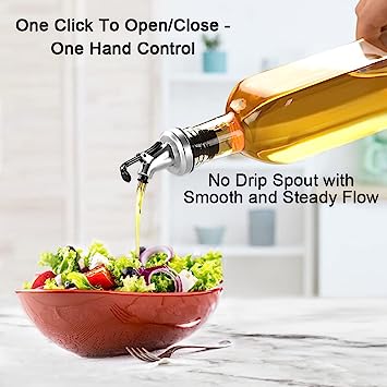 Olive Spray Bottle - Oil Bottle Glass Pack of 2