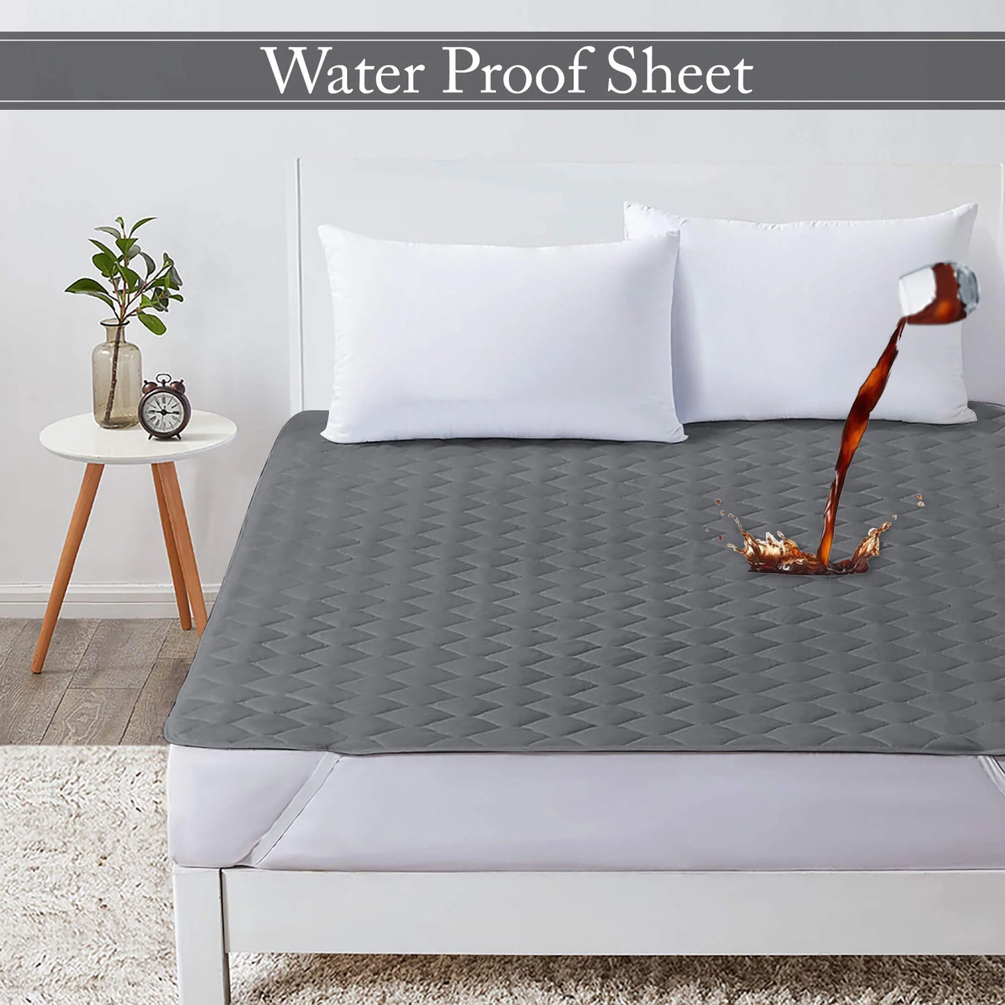 Waterproof Quilted Mattress Protectors With Elastic Fitted | 11.11 SALE  Buy 1 and Get 1 Free
