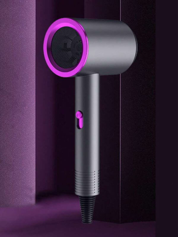 Euro Plug Ionic Hair Dryer-Light Weight Portable Travel Hairdryer-3-speed Temperature Adjustment Blow Dryer