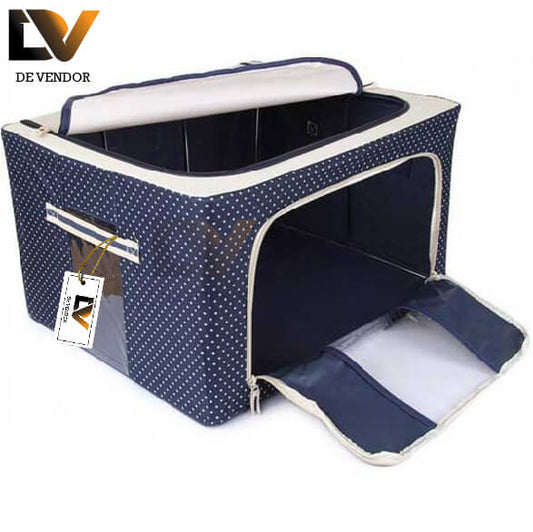 Premium Quality Storage Bag| 55 Liter Storage Bag | Clothes Storage Box Foldable Closet  |(Random Color)