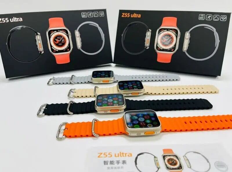 Z55 Ultra Smartwatch Series 8 – Bluetooth Call Music – 2.05 Inch Screen – Wireless Charging – Rotating Dual Buttons