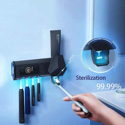 Toothbrush Holder With UV Light Disinfection